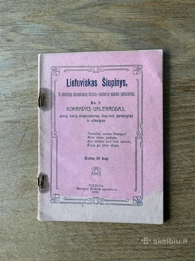 Lietuviškas Šiupinys 1910 m.
