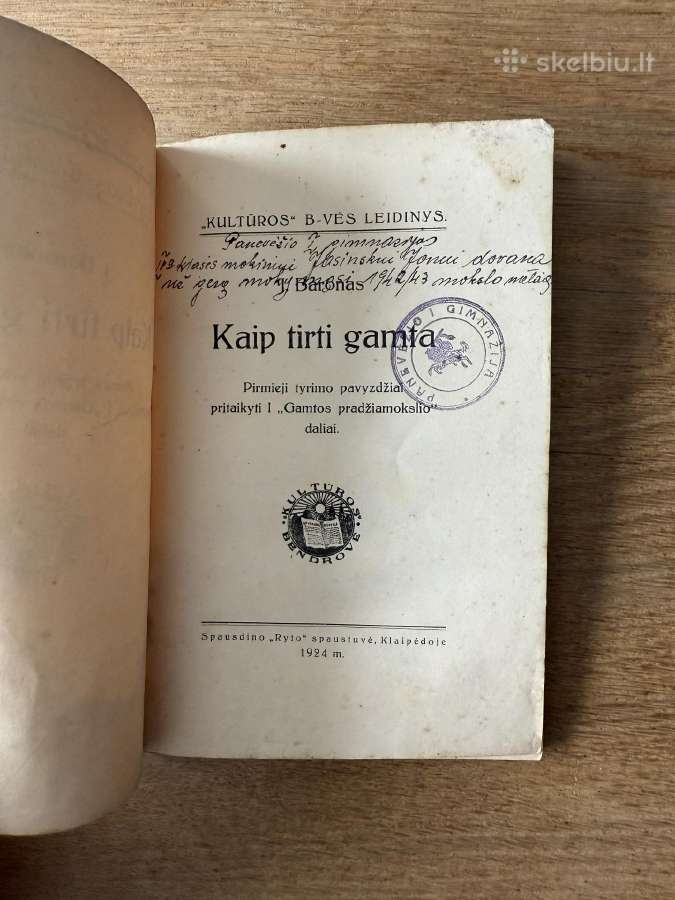 Kaip tirti gamtą 1924 m. - nuotraukos Nr. 2