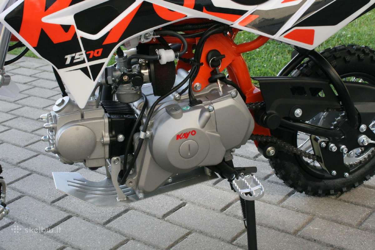 Vaikiškas motociklas Kayo Ts70 Garantija 24mėn. - nuotraukos Nr. 11