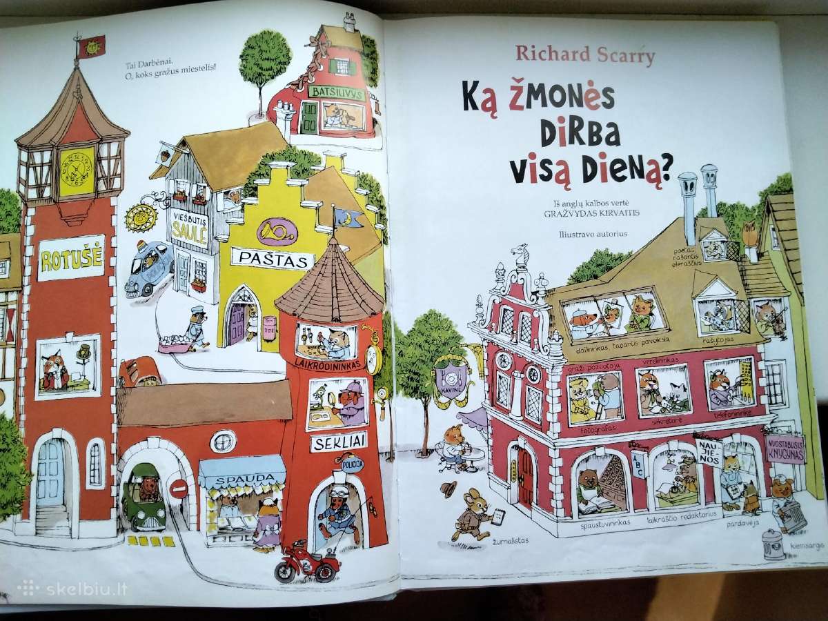 R. Scarry. Ką žmonės dirba visą dieną? - nuotraukos Nr. 3