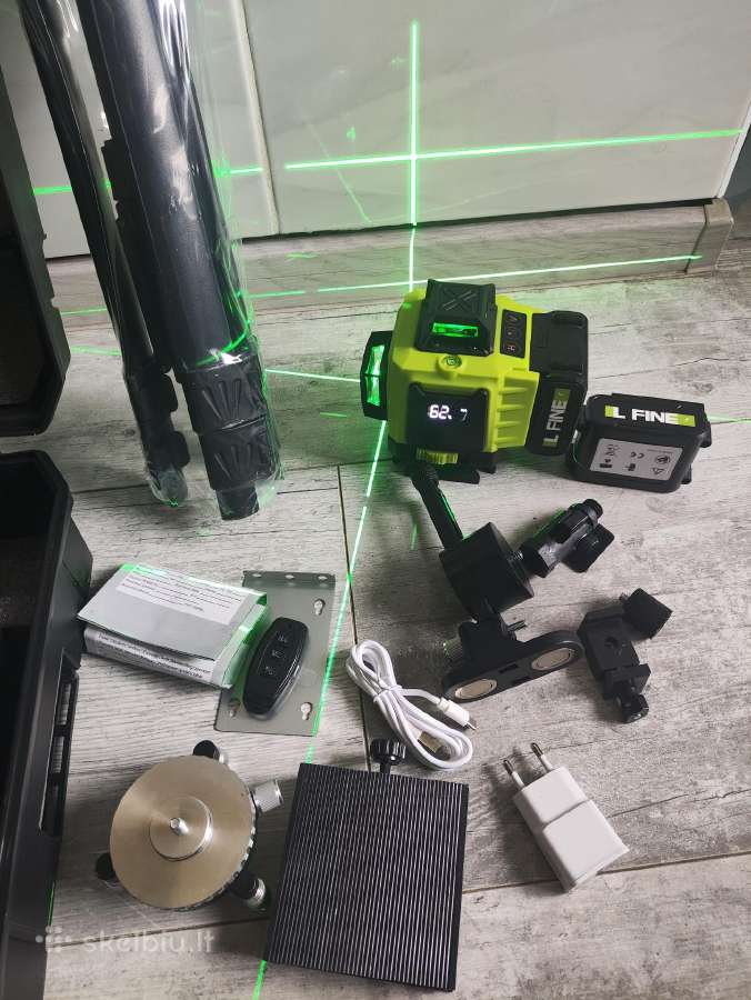 Lazerinis Nivelyras 4d 16 Linijų +trikojis 2 akum - nuotraukos Nr. 4