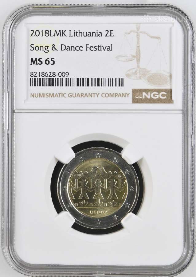 Ngc sertifikuota Lietuva 2018 Dainų Šventė Ms65