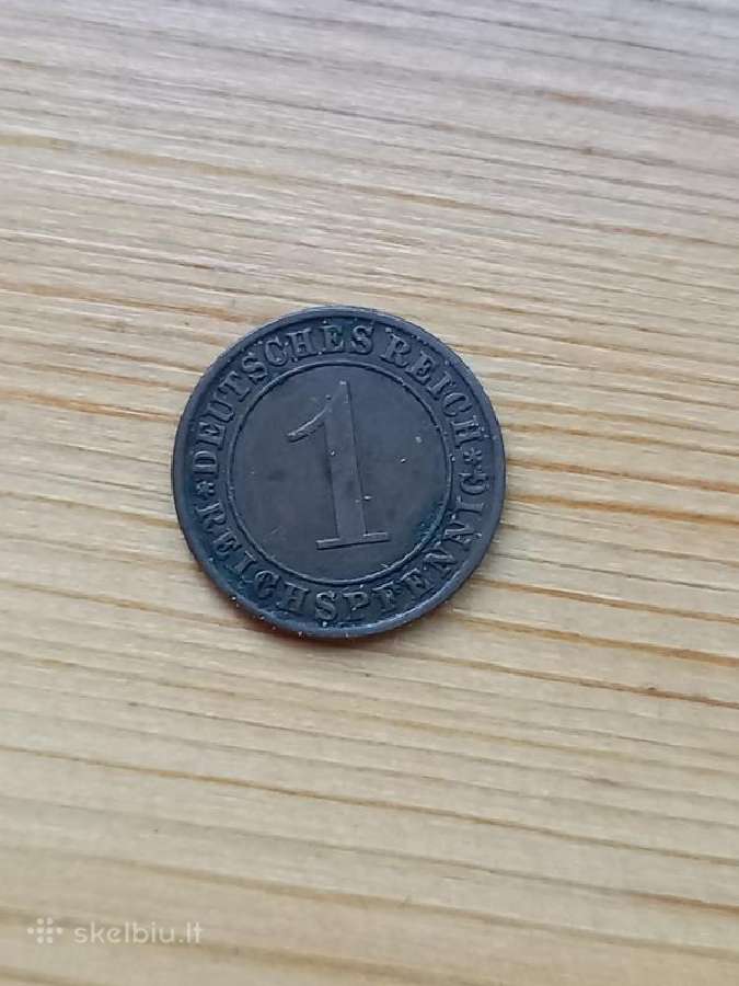 Vokietija - Veimaras 1934 1 rentenpfenigis