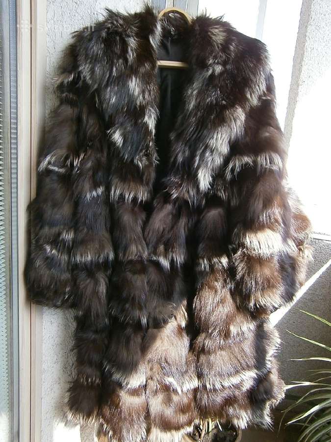 Juodsidabrės lapės kailiniai , apykaklės - nuotraukos Nr. 7