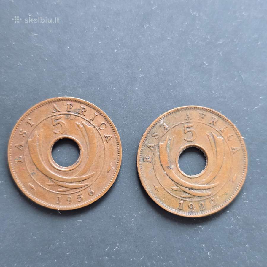 Rytų Afrika 1922,1956m 5 pensai