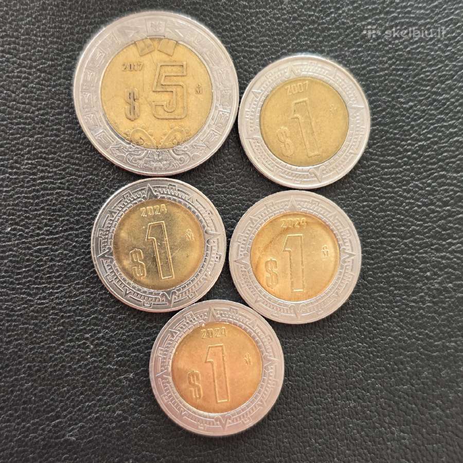 Meksika 2007-2024m 1 ir 5 pesos - nuotraukos Nr. 2