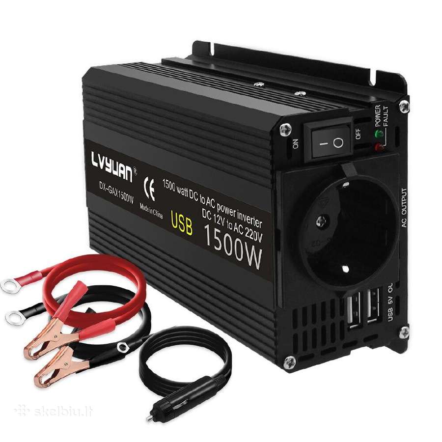Įtampos keitiklis – inverteris 12v-220v 2000w