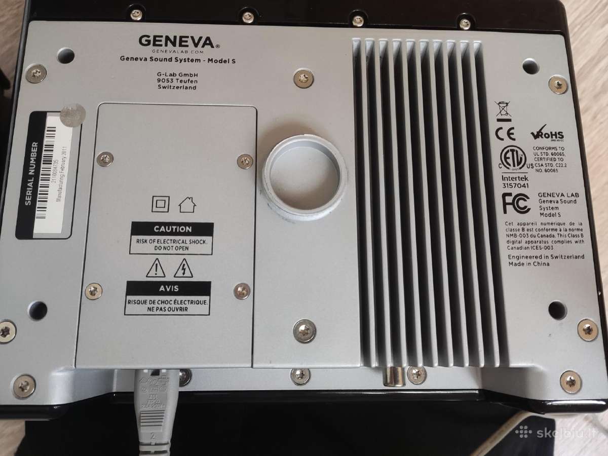 Geneva sound system model s - nuotraukos Nr. 4