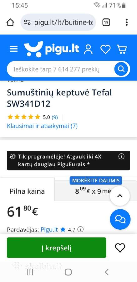 Tefal sumuštiniu/vafliu keptuve - nuotraukos Nr. 2