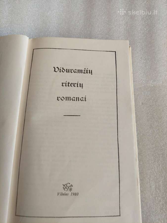 Viduramžių riterių romanai - nuotraukos Nr. 2