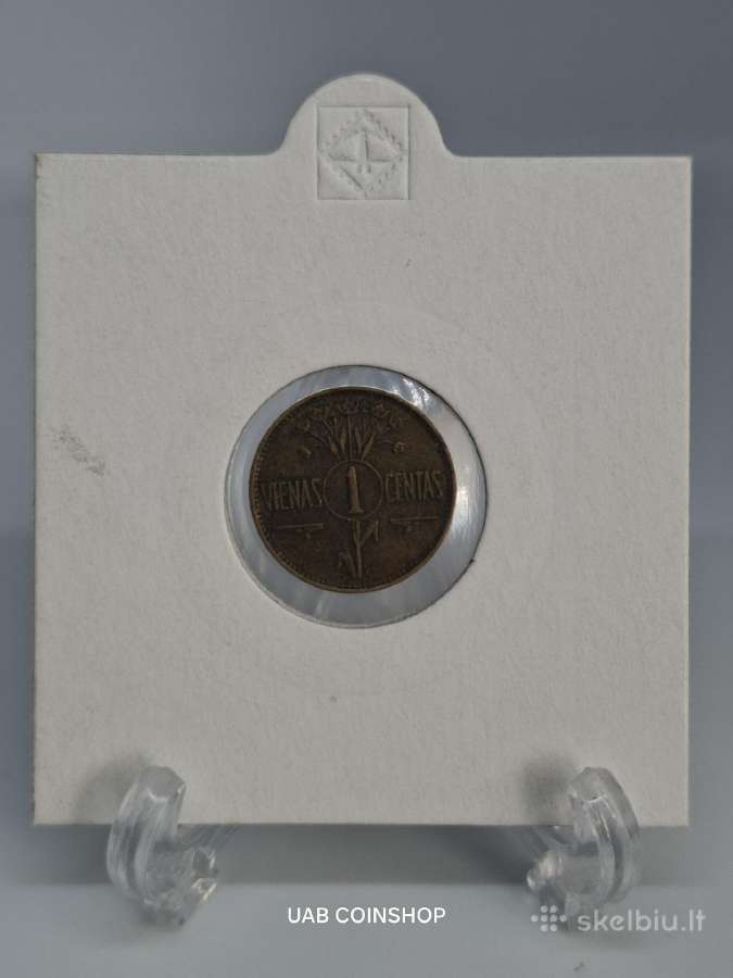 Lietuva 1925 metų 1 centas - nuotraukos Nr. 4