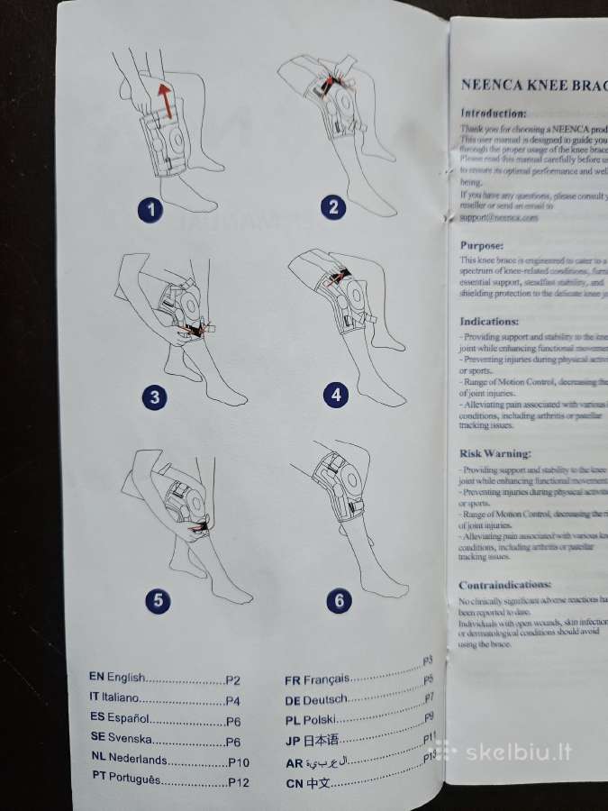 Įtvaras kelėno kelio - nuotraukos Nr. 6