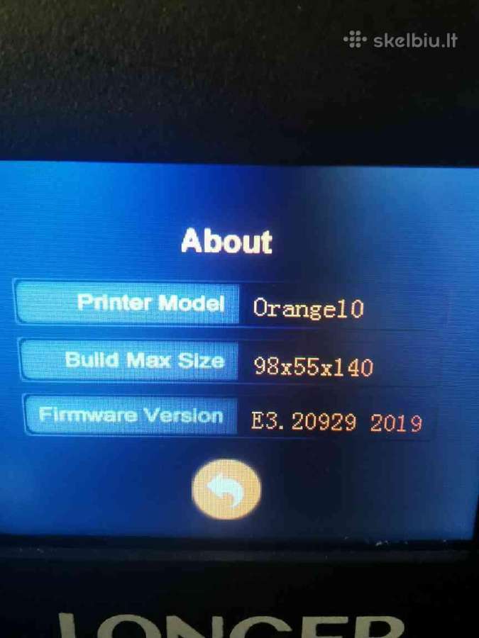 3D printeris: Longer Orange 10 rinkinys - nuotraukos Nr. 12