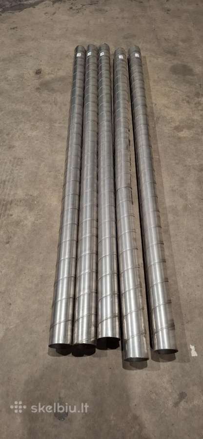 Ner.plieno ortakiai 125 mm 3 metrai aisi304