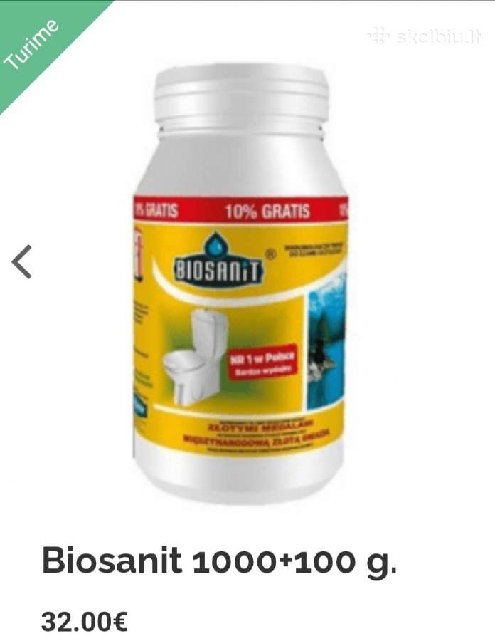 Bio Akcija, bakterijos 3 metams, Biosanit