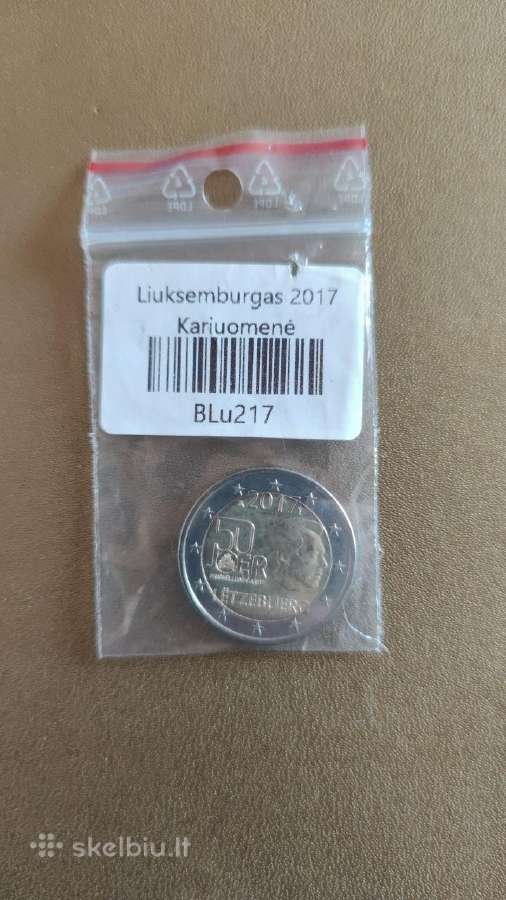 2 euro moneta Liuksemburgas