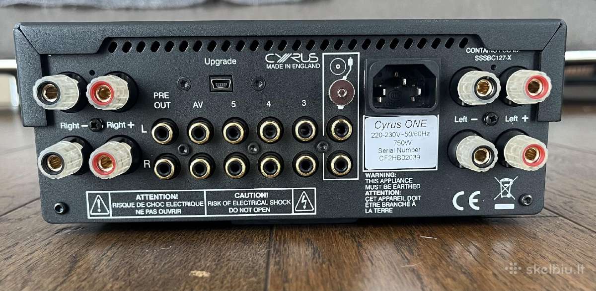 Cyrus One Hi-fi High-end stereo stiprintuvas - nuotraukos Nr. 2