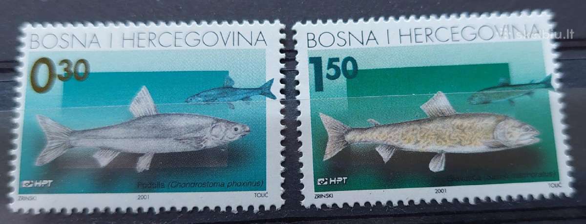 Bosnija ir Hercegovina 2000 žuvys , švarus, Michel