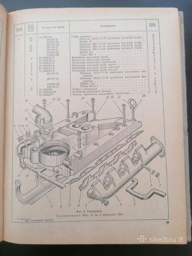 Gaz 53 A detalių katalogas - nuotraukos Nr. 5