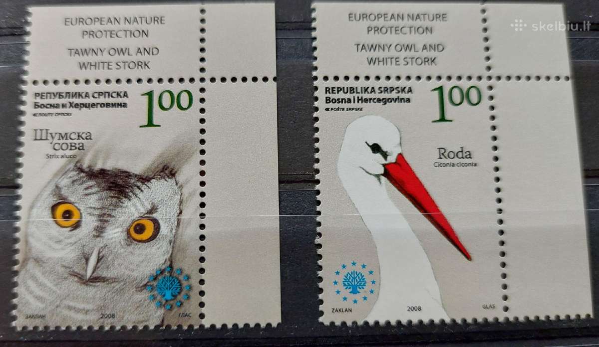 Bosnija ir Hercegovina 2008 paukščiai, švarus, Mic