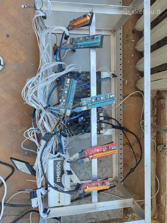 Rigas Be Gpu ir Psu su H110 Pro Btc pagr. plokšte