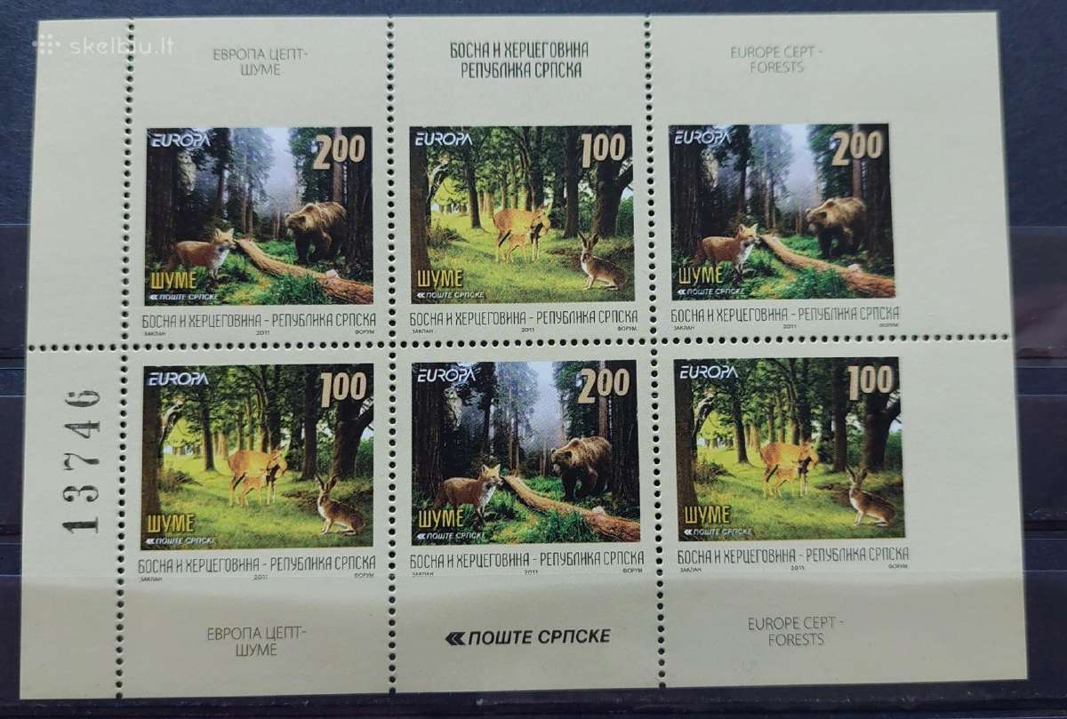 Bosnija ir Hercegovina 2011 Cept, švarus, lapelis,