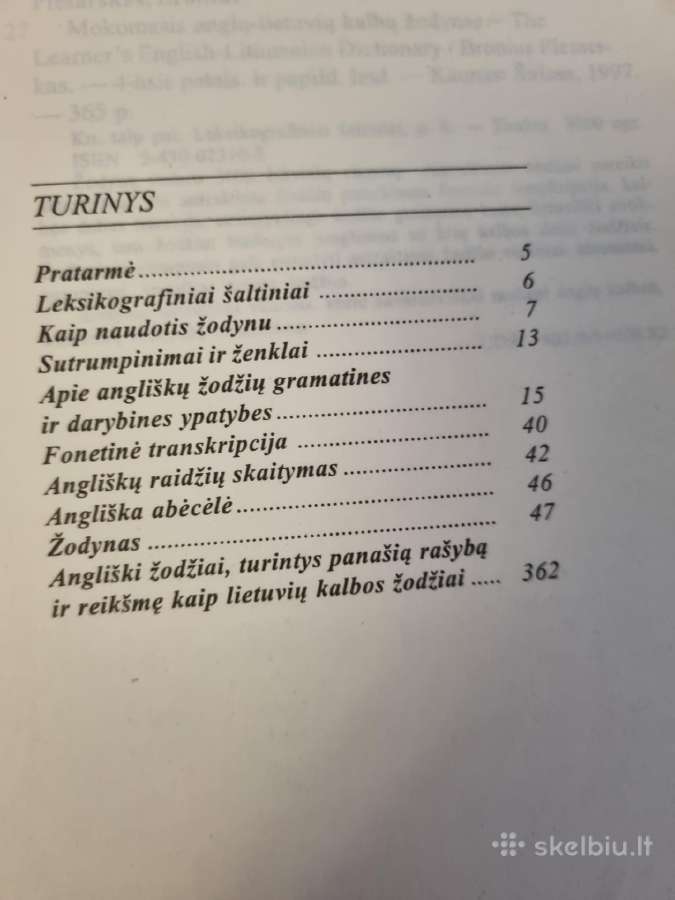 Mokomasis Anglų-lietuvių kalbų žodynas - nuotraukos Nr. 4
