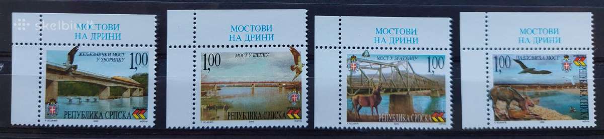 Bosnija ir Hercegovina 2000 tiltai, švarus,michel