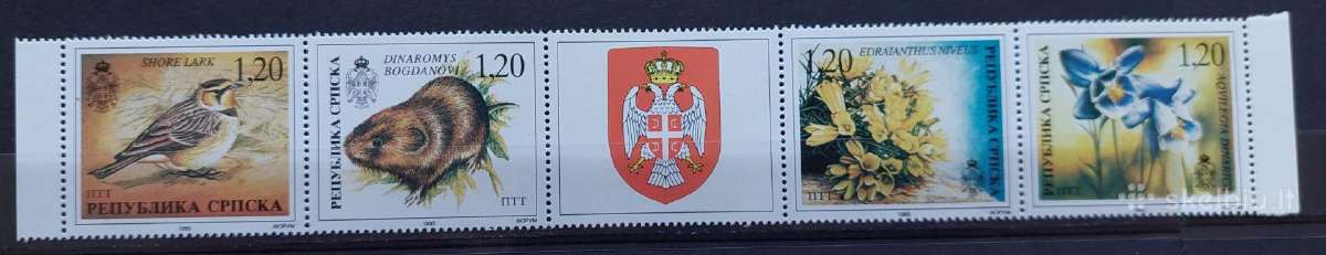 Bosnija ir Hercegovina 1995 fauna ir flora, švarus