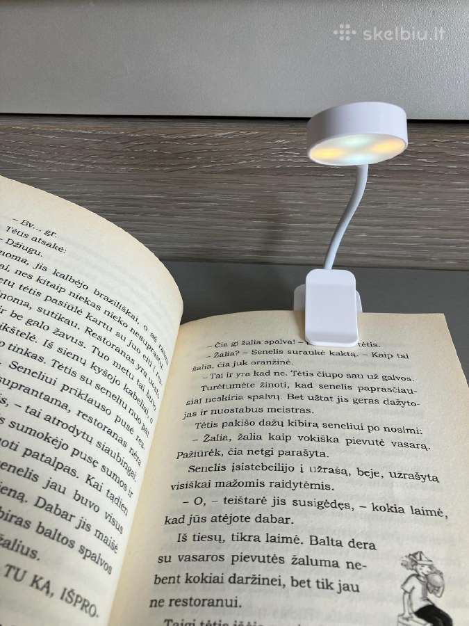 Nauja LED Prisegama Lempa Skaitymui - nuotraukos Nr. 2