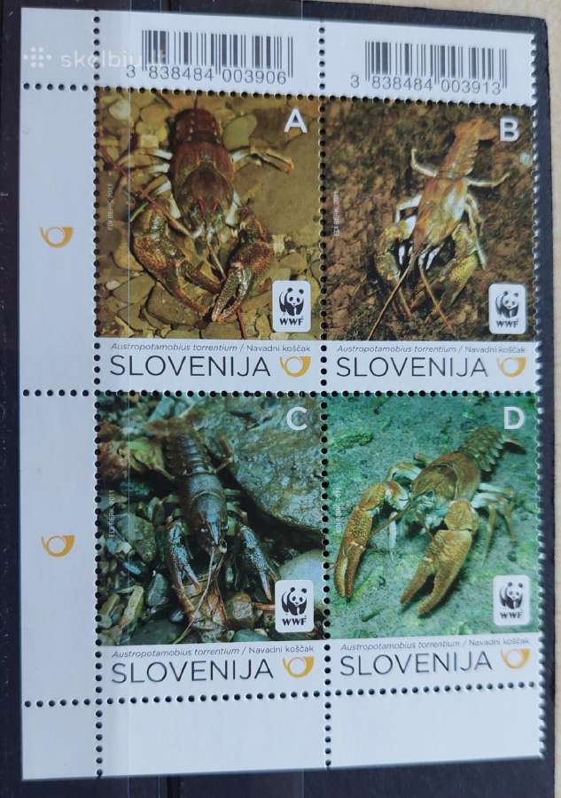 Slovėnija 2011wwf vėžiai, švarus,michel 904-907