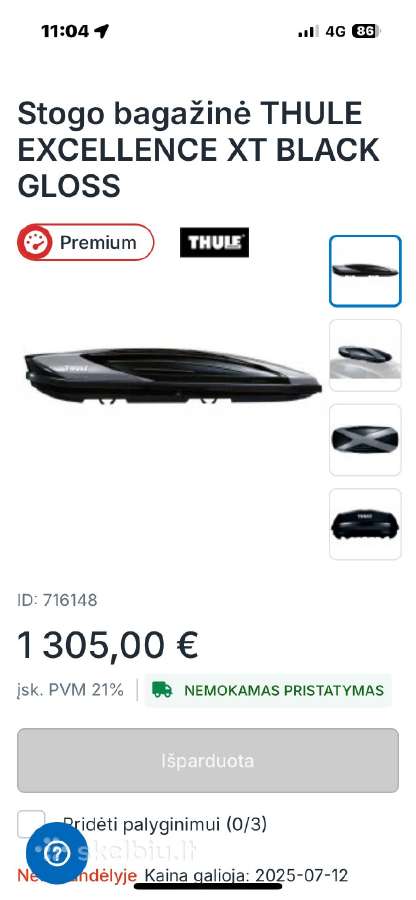 Parduodu premium klasės bagažinę . - nuotraukos Nr. 6