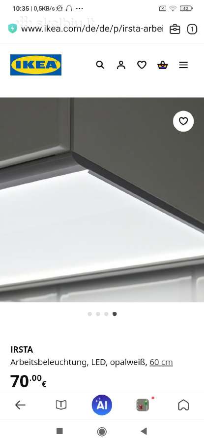 Virtuvės darbastalio LED apsvietimas