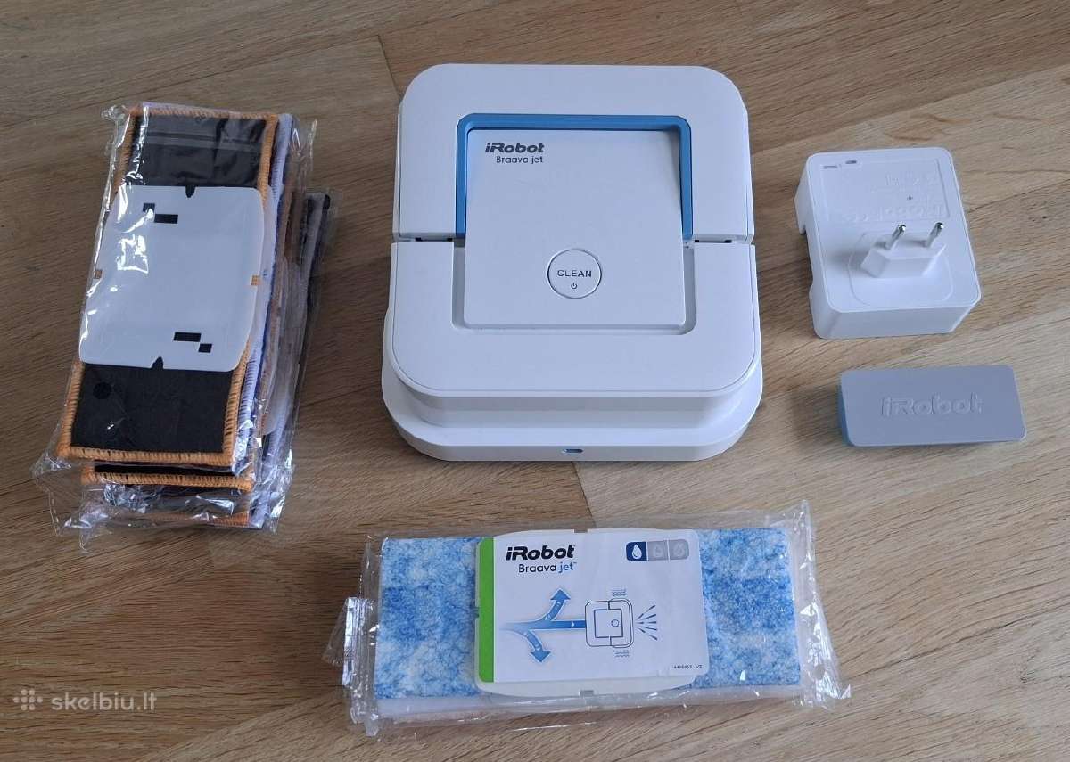 Drėgno valymo robotas irobot Braava jet 250