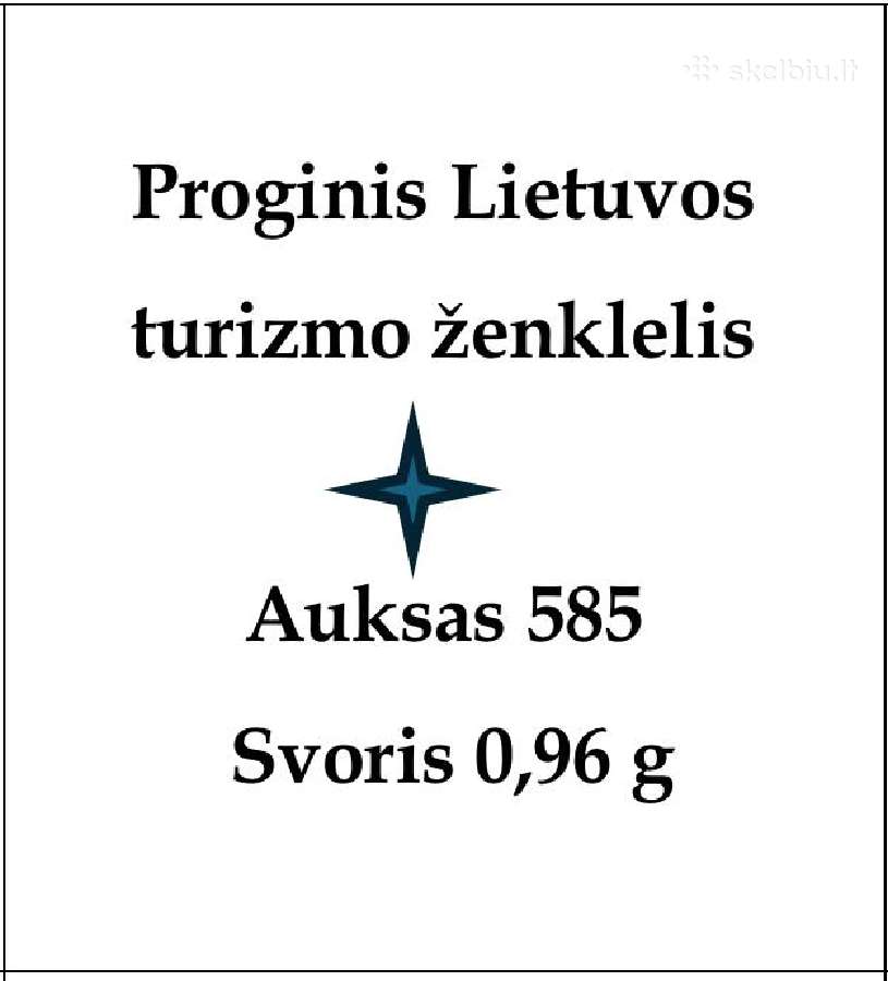 Proginis auksinis Lietuvos turizmo ženklelis - nuotraukos Nr. 6