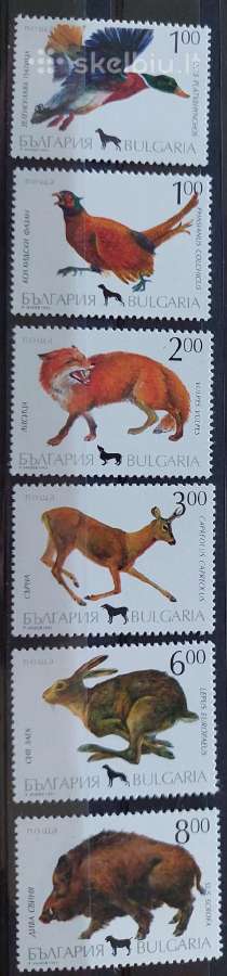 Bulgarija 1993 gyvūnai, švarus Michel 4083-4088