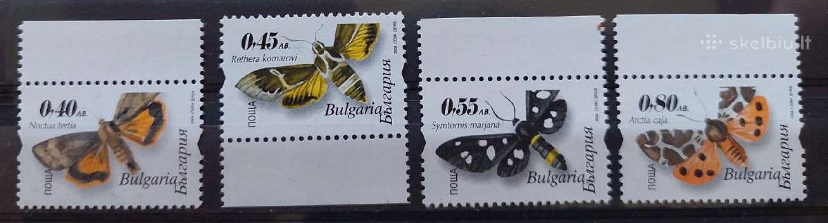 Bulgarija 2004 drugeliai, švarus, Michel 4633a-463