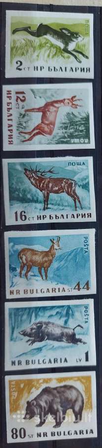 Bulgarija 1958 gyvūnai , švarus, Michel1058b-1063b