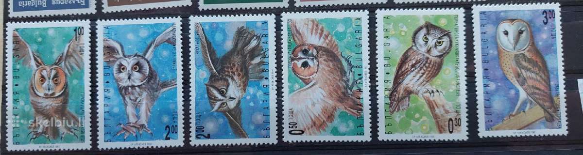 Bulgarija 1992 apuokai, švarus, Michel 4032-4037