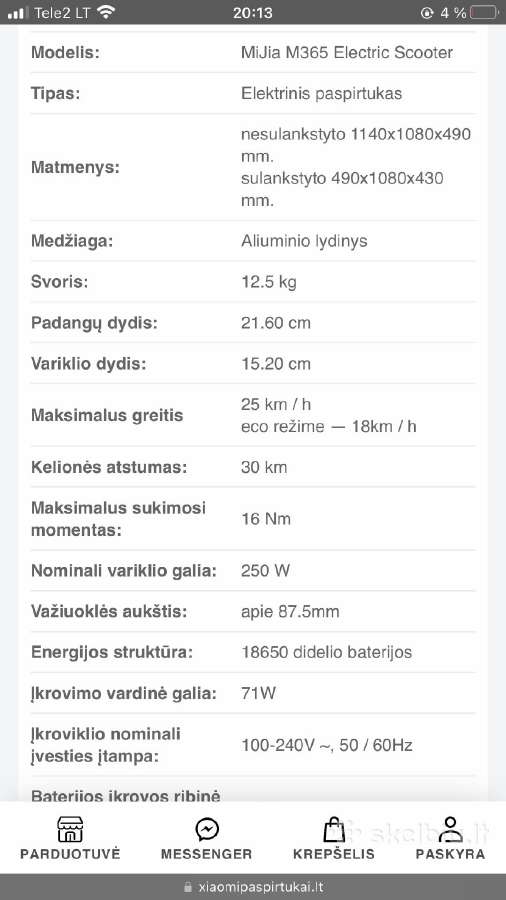 Xiomi m 360 paspirtukas - nuotraukos Nr. 6
