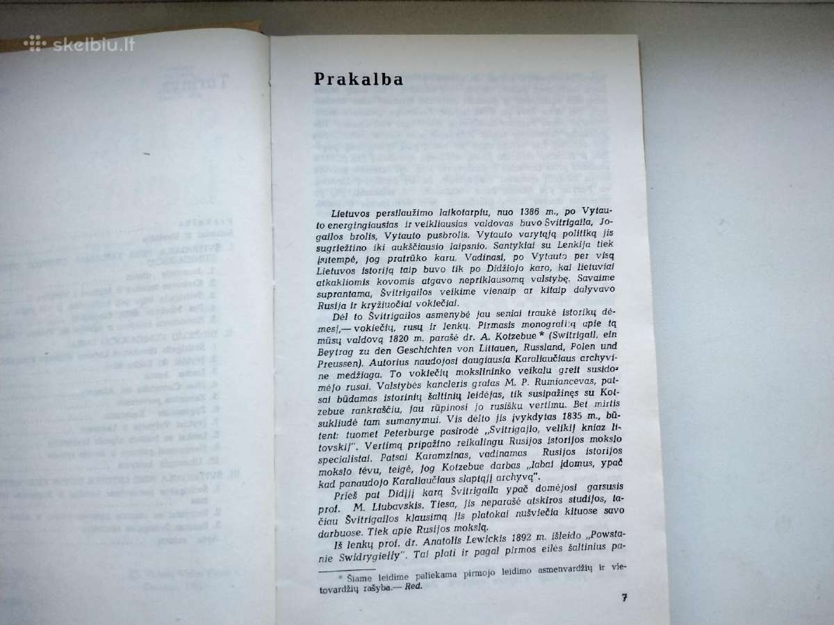 J. Matusas. Švitrigaila Lietuvos didysis kunigaik - nuotraukos Nr. 4