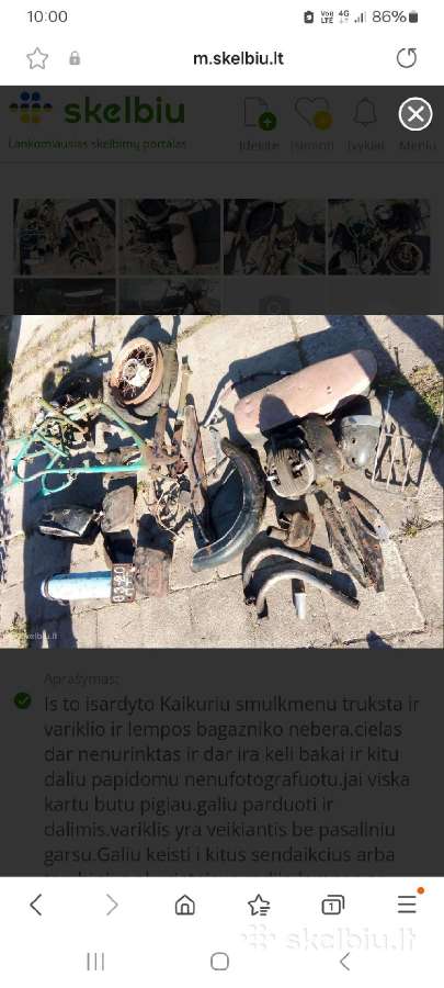 Delta riga mini gauja iz dnepr minsk java dalys - nuotraukos Nr. 33