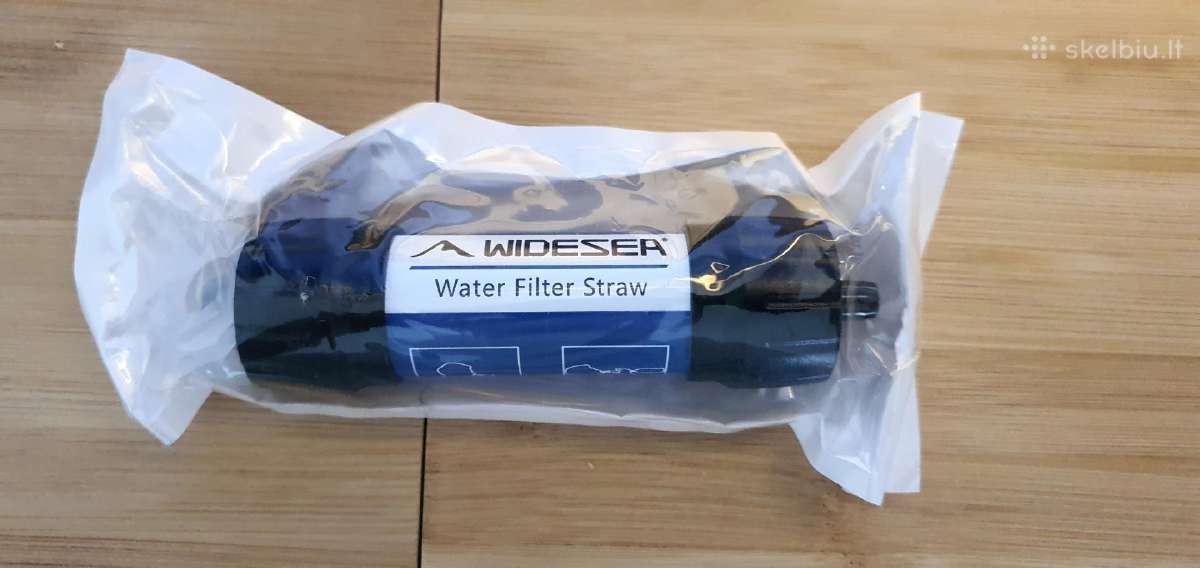 Neišpakuotas Widesea vandens filtras žygiams
