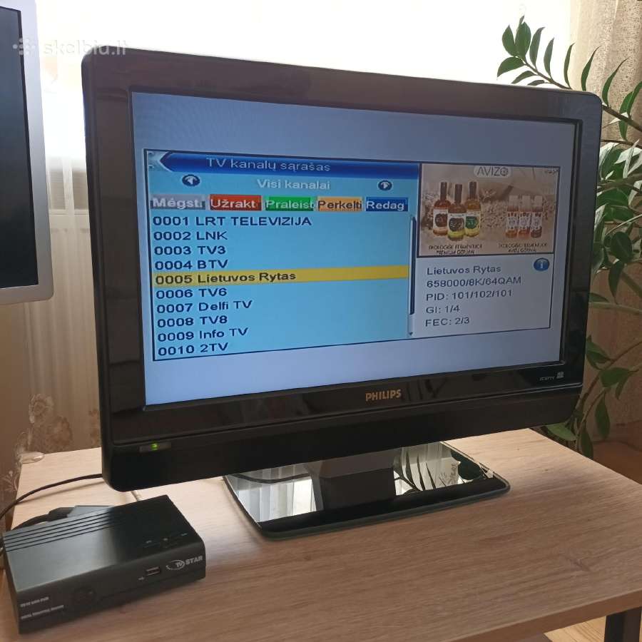 Televizorius Philips 23pfl5322/01 + priedelis
