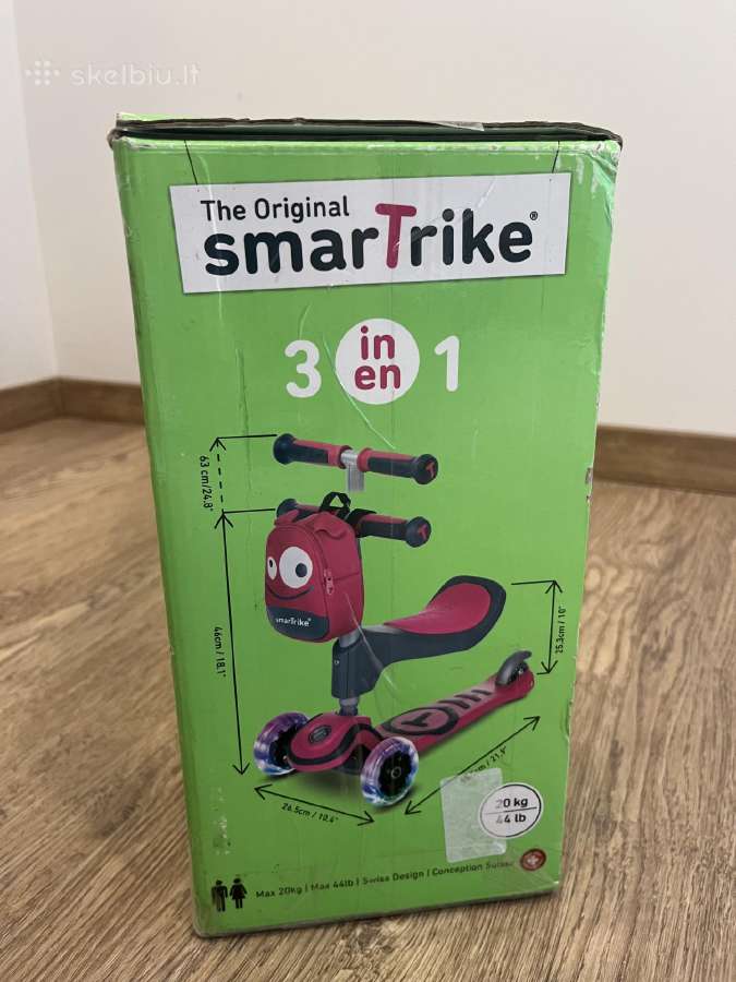 Naujas Smart Trike 3in1 paspirtukas vaikams - nuotraukos Nr. 2