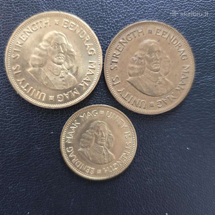 Pietu Afrika Par 1961-1964 1/2 cent, 1cent