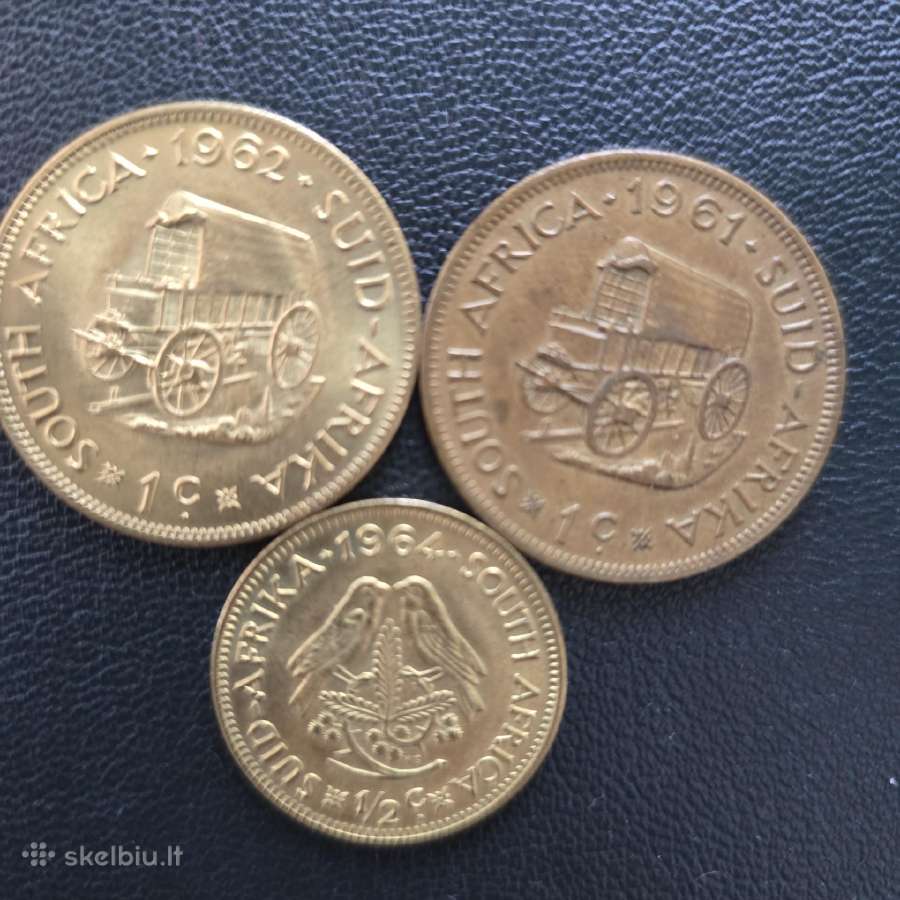 Pietu Afrika Par 1961-1964 1/2 cent, 1cent - nuotraukos Nr. 2