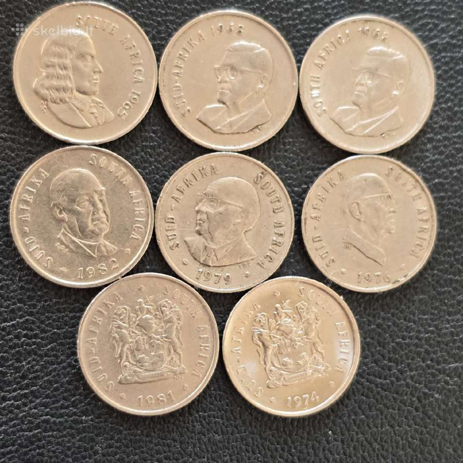 Pietu Afrika Par 5 cents 1965-1981
