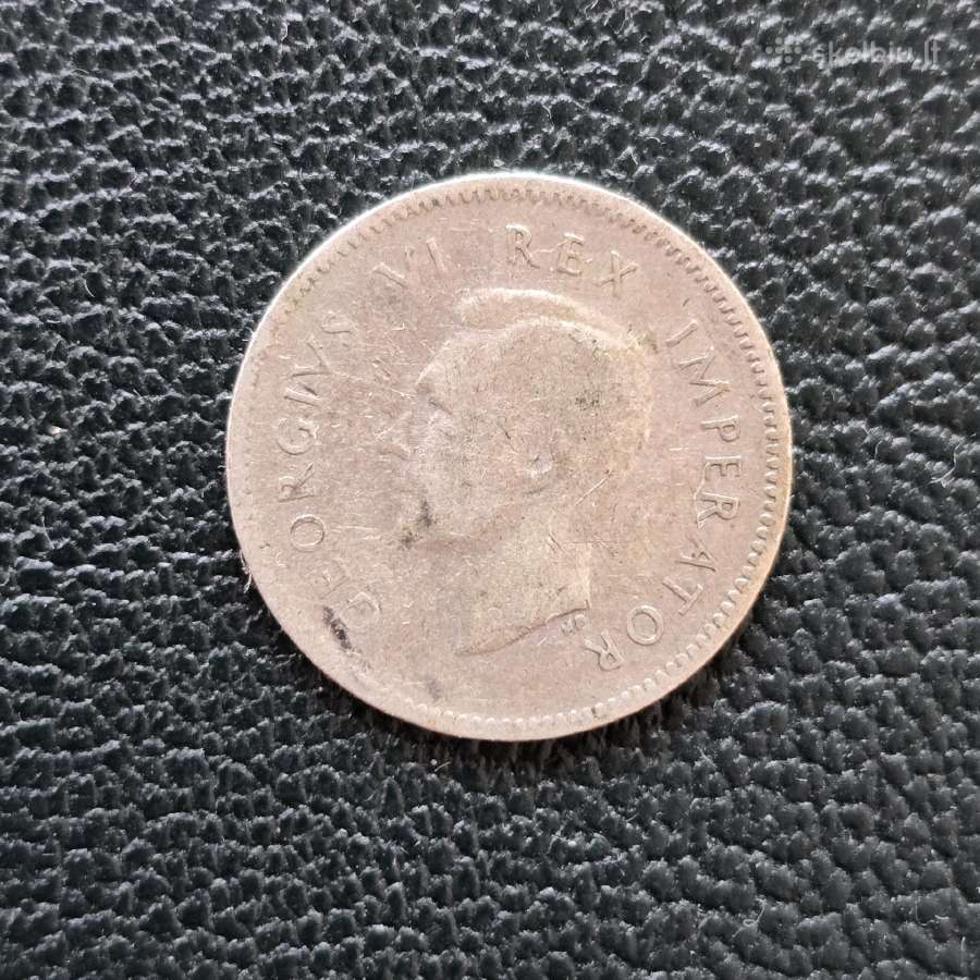 Pietu Afrika Par 3 pence 1942 Ag800 - nuotraukos Nr. 2
