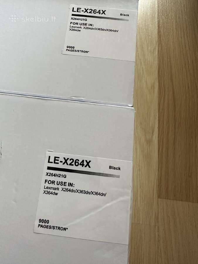 Lexmark x264/x362/x364 tonerio kasetės 2 vnt.
